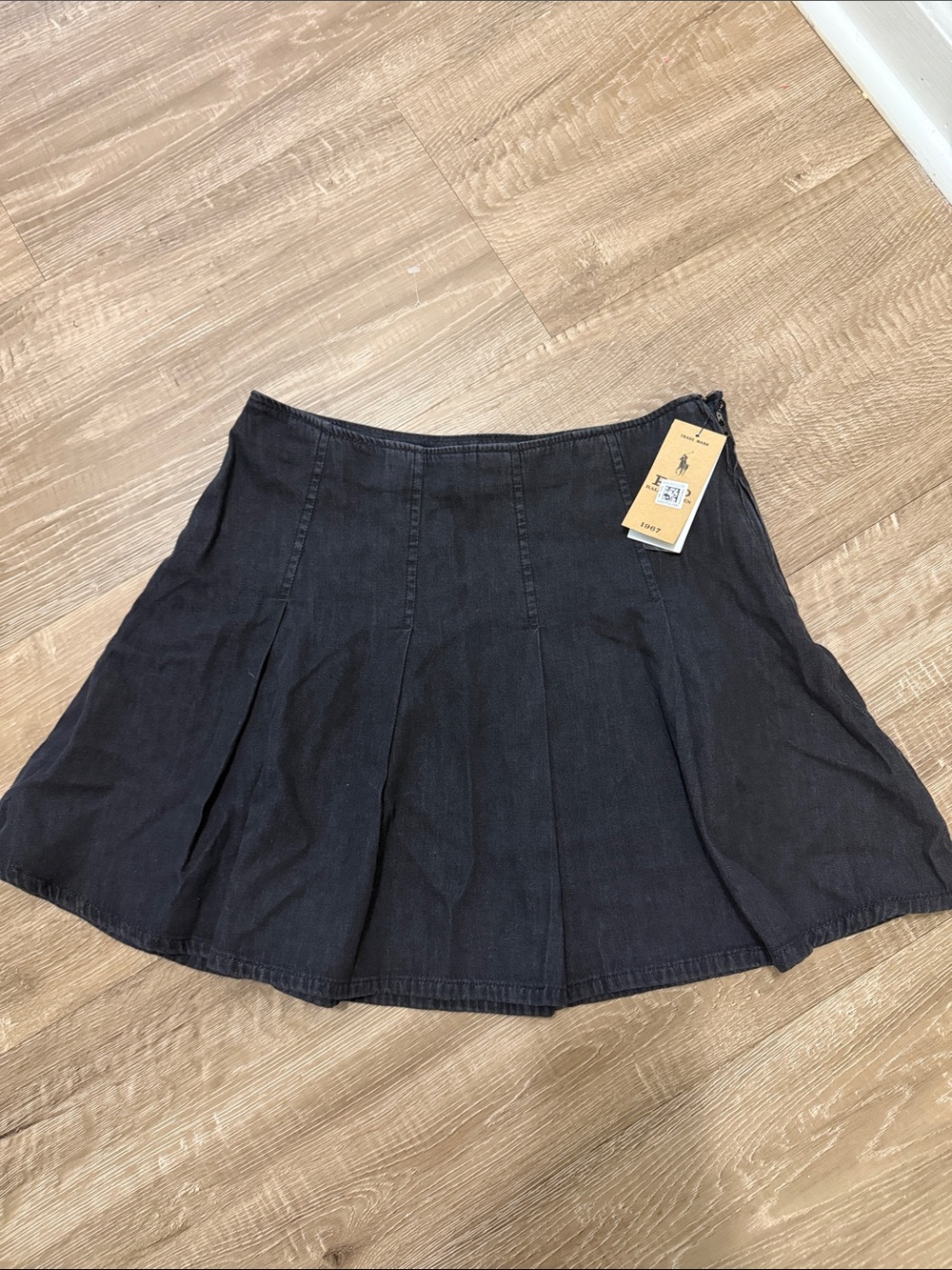 Polo by Ralph Lauren Black Pleated Kids Skirt